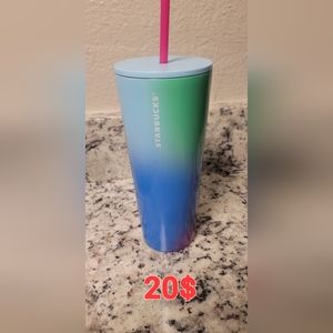 2023 Rainbow Tie Die tumbler 24 oz